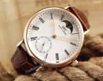 Best Fake IWC Portofino Moon phase Automatic Watch Rose Gold White Dial